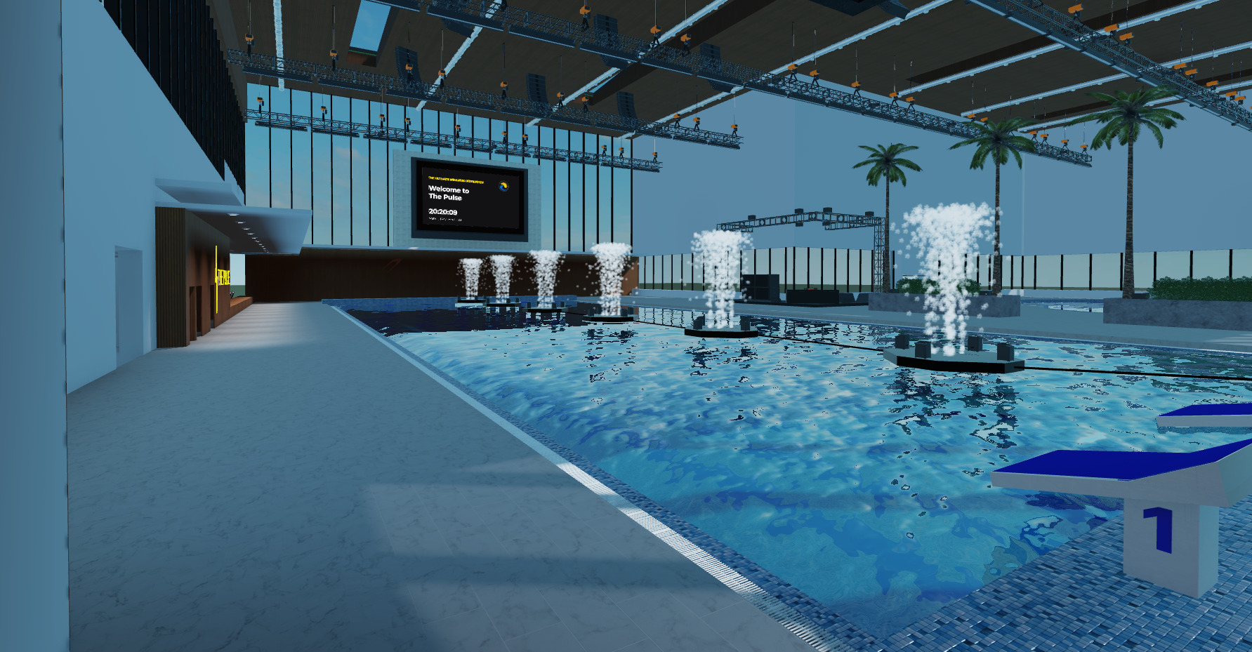 The Pulse interior pool